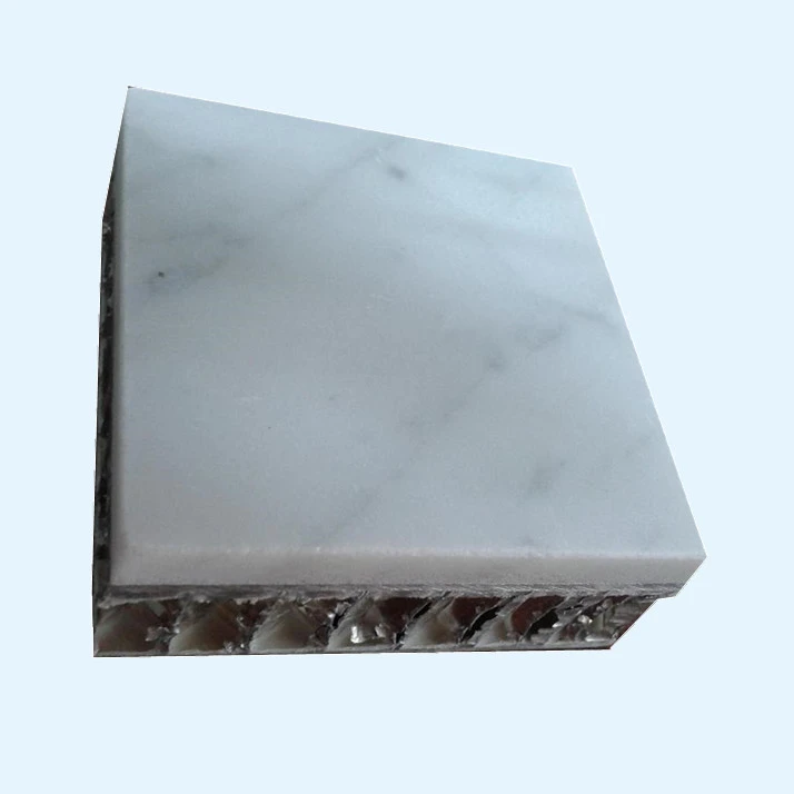 white marble stone honeycomb panels